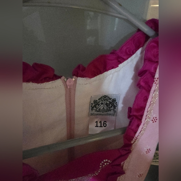 Nwt Girls Authentic Hammerschmid Pink Dirndl - Picture 9 of 11